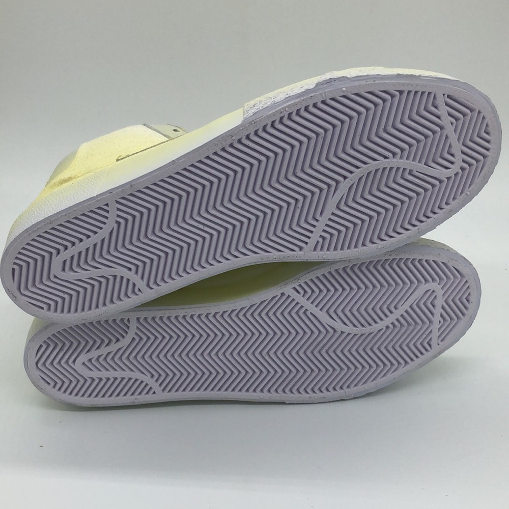 MEN'S NIKE SB ZOOM BLAZER MID PREMIUM DR9087-700 LEMON WASH / WHITE - Picture 5 of 5
